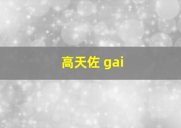 高天佐 gai